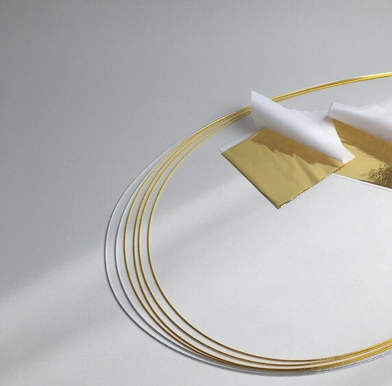 水引×金箔 髪飾り